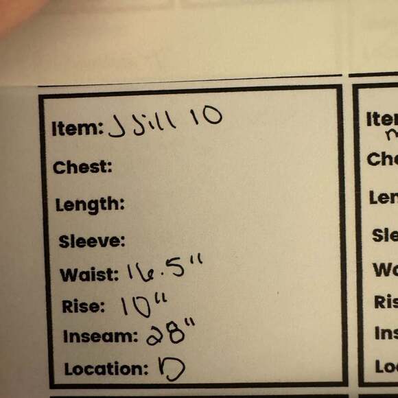 J.Jill Womens Blue Authentic Fit Slim Ankle Jeans Size 10 - Picture 7 of 7